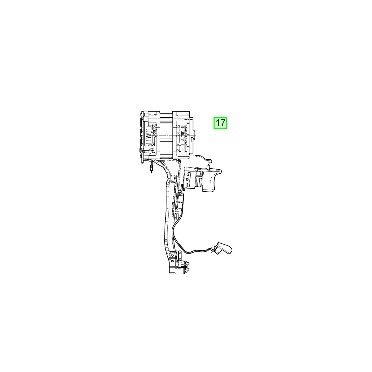 AEG Interrupteur de Perceuse, Visseuse BSB18BL (4931466476)