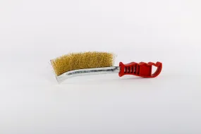 Brosse metal courbe jaune (b/12pcs) ** NEWSD