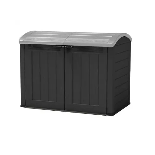 Chalet & Jardin Grand coffre de jardin - 2000L - Noir - 177 x 113 x...