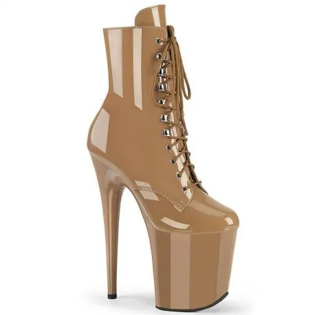 Chaussure Pole Dance caramel à talon vertigineux 20 cm 