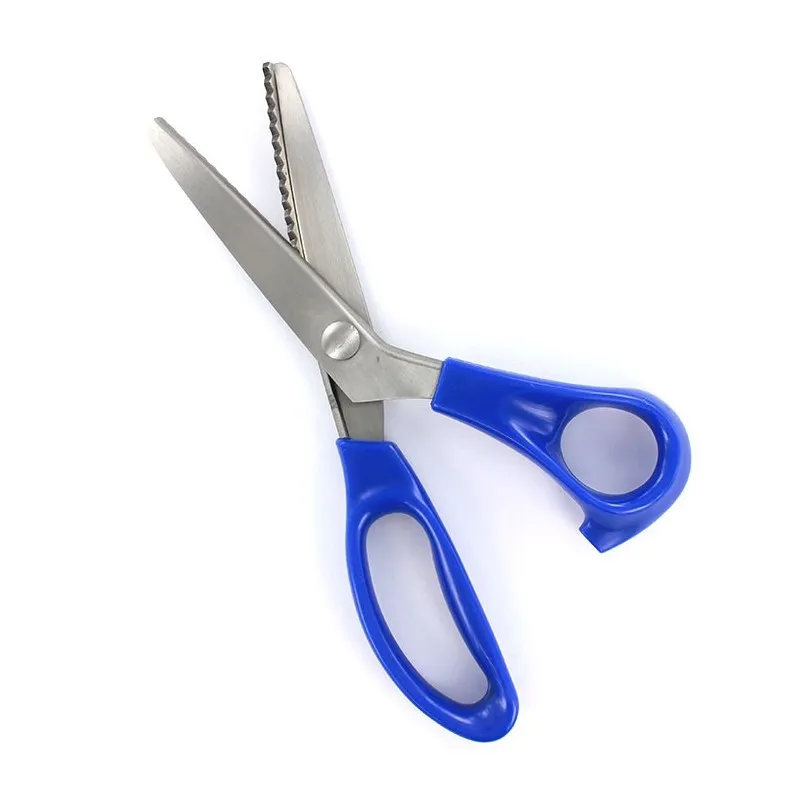 Ciseaux cranteur 23,5 cm droitier bleu
