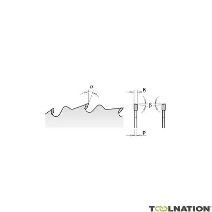 CMT 282.072.20U Lame de scie avec limiteur de copeaux 500 x 60 x 72D