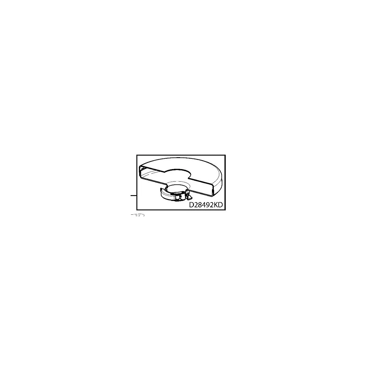 Dewalt N038672 Carter de Protection Meuleuse D28492