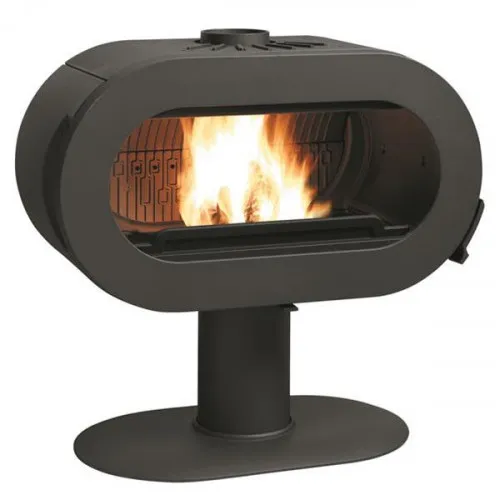 Invicta Poêle à bois FIFTY SUR PIED - 10 kW - Rdt: 76% - B. 60 cm- ...