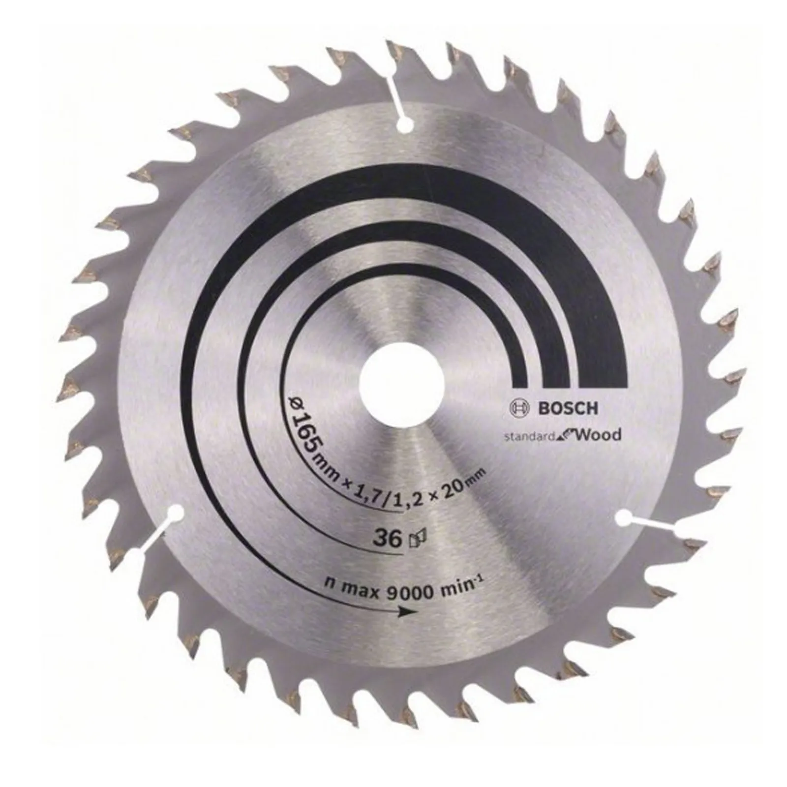 Lame carbure Ø 165 mm x 36 dents pour scie circulaire BOSCH GKS 18V
