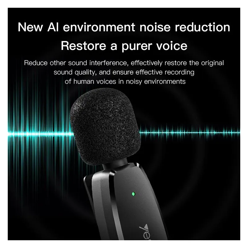 Microphone Sans Fil à Faible Latence Pour Enregistrement Pro
