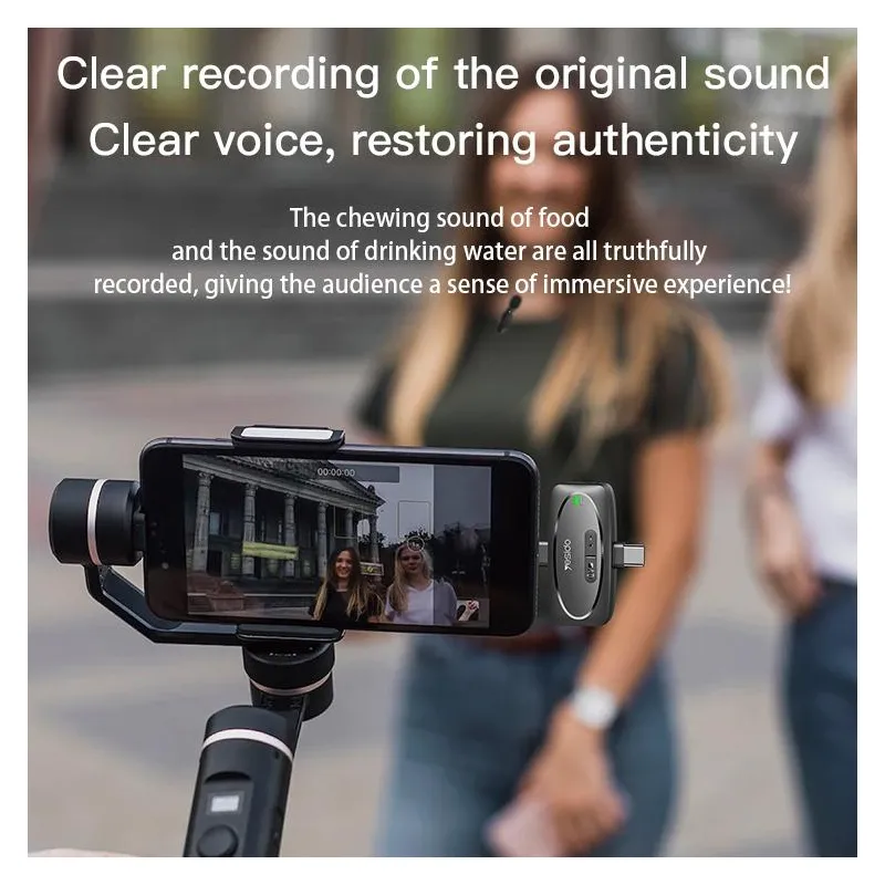 Microphone Sans Fil à Faible Latence Pour Enregistrement Pro