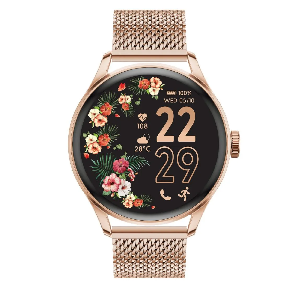 Montre femme  ICE smart 2.0 - Rose-gold - Milanese band - 1.2 AMOLED | 3 Suisses