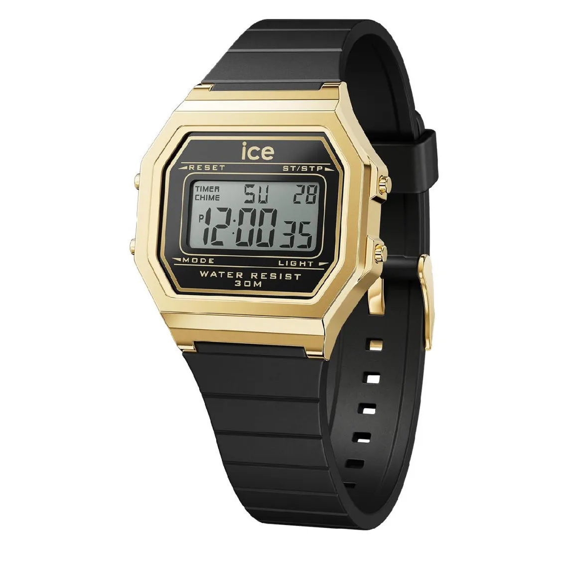 Montre Femme Ice-Watch ICE digit retro - Black gold - Small - 022064 | 3 Suisses