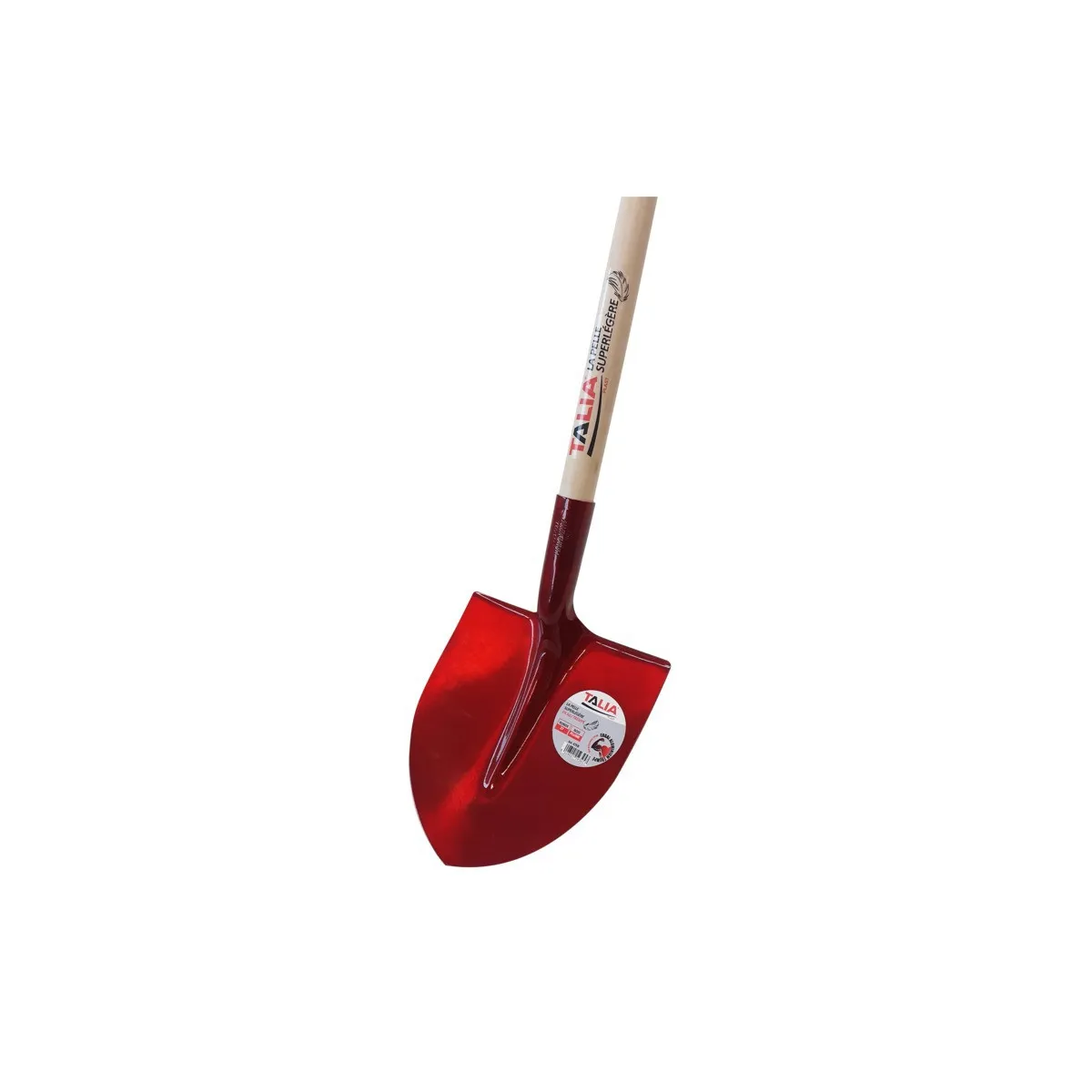 Pelle ronde super légère 27 cm avec manche - Taliaplast 