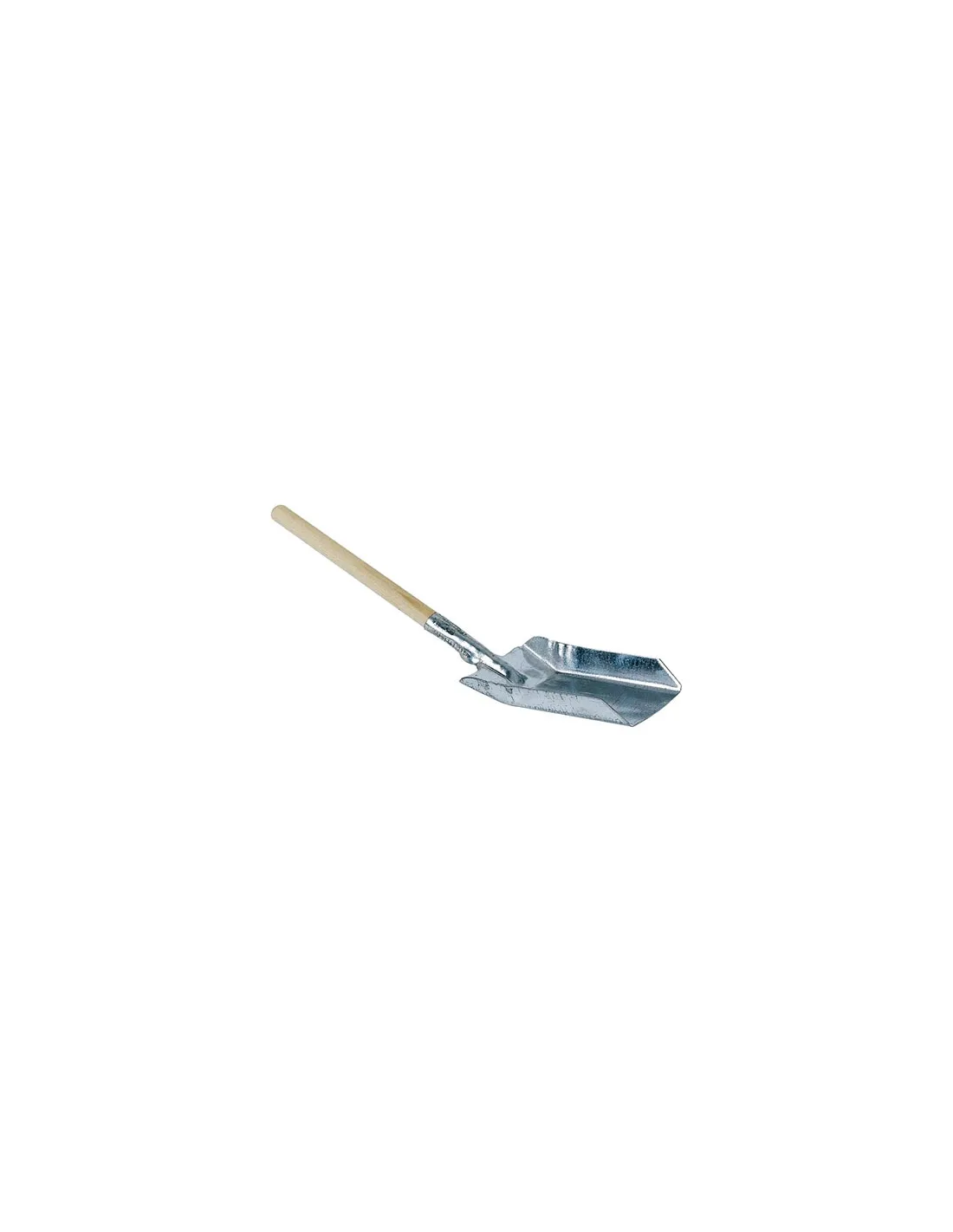 pelle à cendre zinc et bois 49cm - aubry gaspard