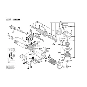 Pièces détachées Meuleuse BOSCH GWS 14-150C 0601806573