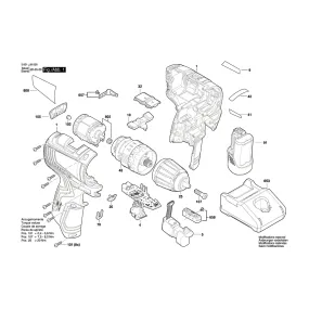 Pièces détachées Perceuse à percussion BOSCH GSB 12V-35 3601JJ9000