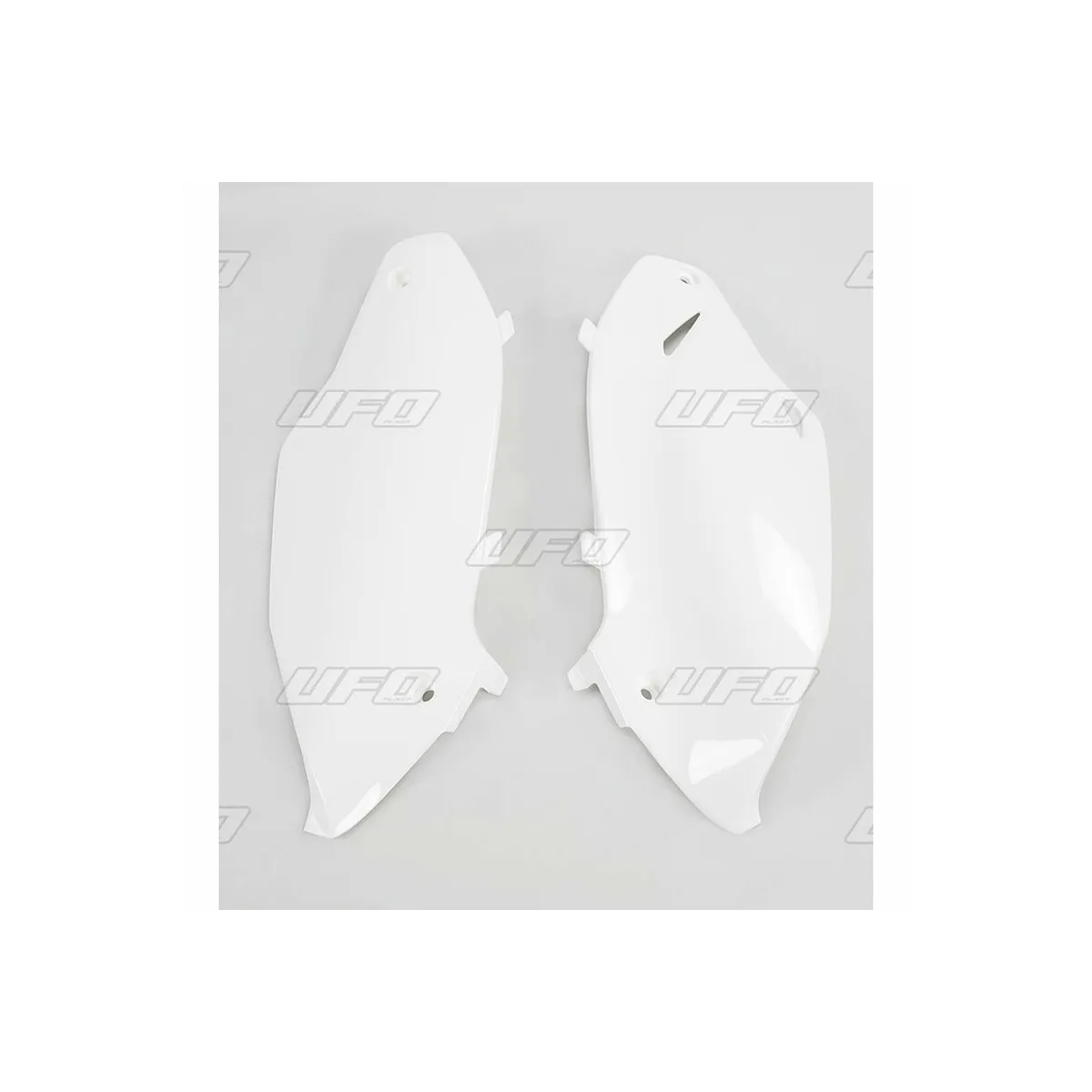 Plaques latérales - Blanc - UFO Kawasaki 250 KXF 2013-2016 / 450 KXF 2012-2015