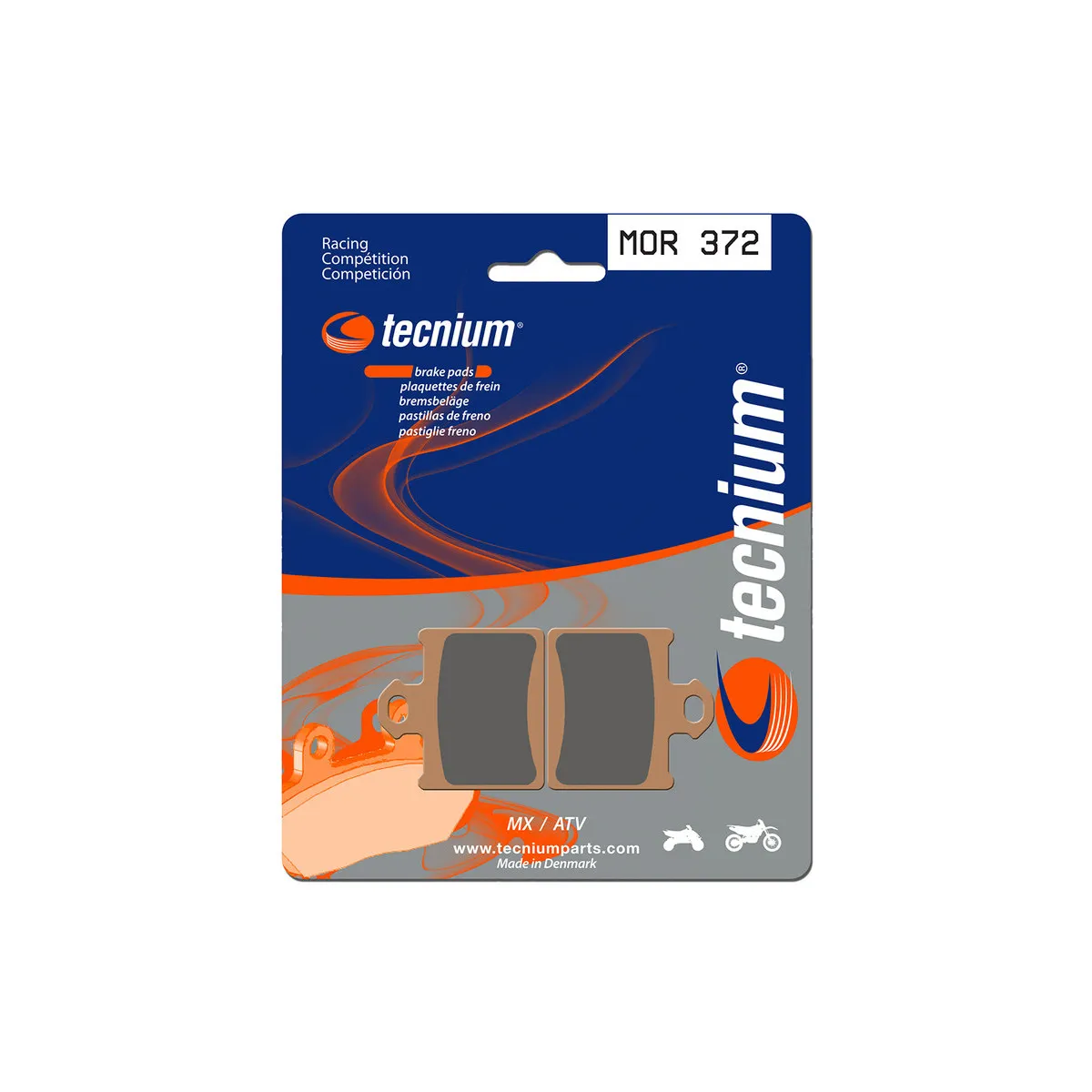 Plaquettes de frein Tecnium 372