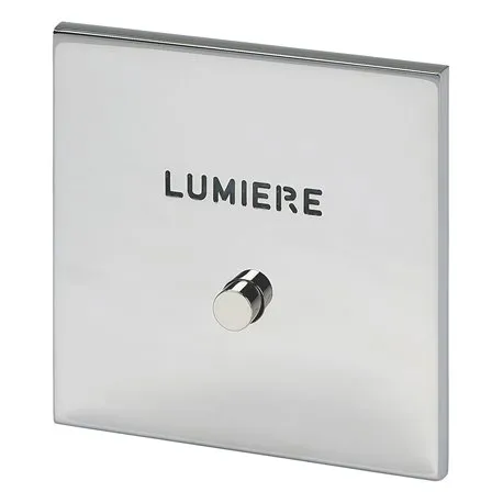 Poussoir lumineux marquage Lumière acier satin Art d'Arnould univers Epure 67692 par Legrand