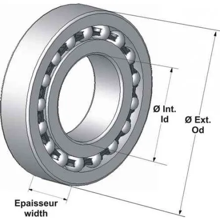 Roulement MR18307/ABEC5 LLU/LLB 18x30x7 ABEC5