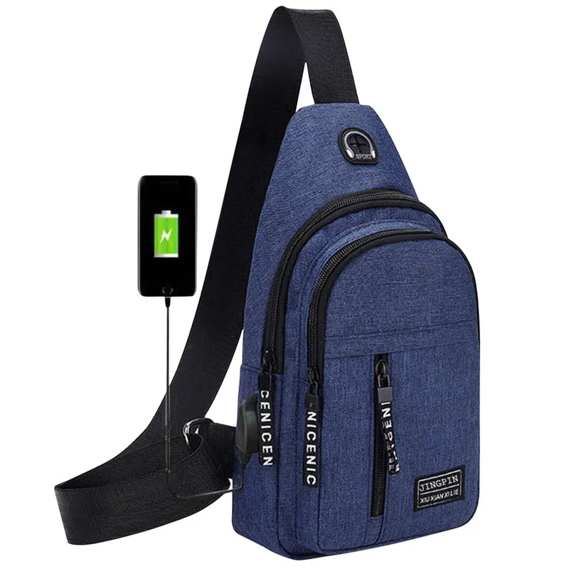 Sac à bandoulière avec chargeur USB
