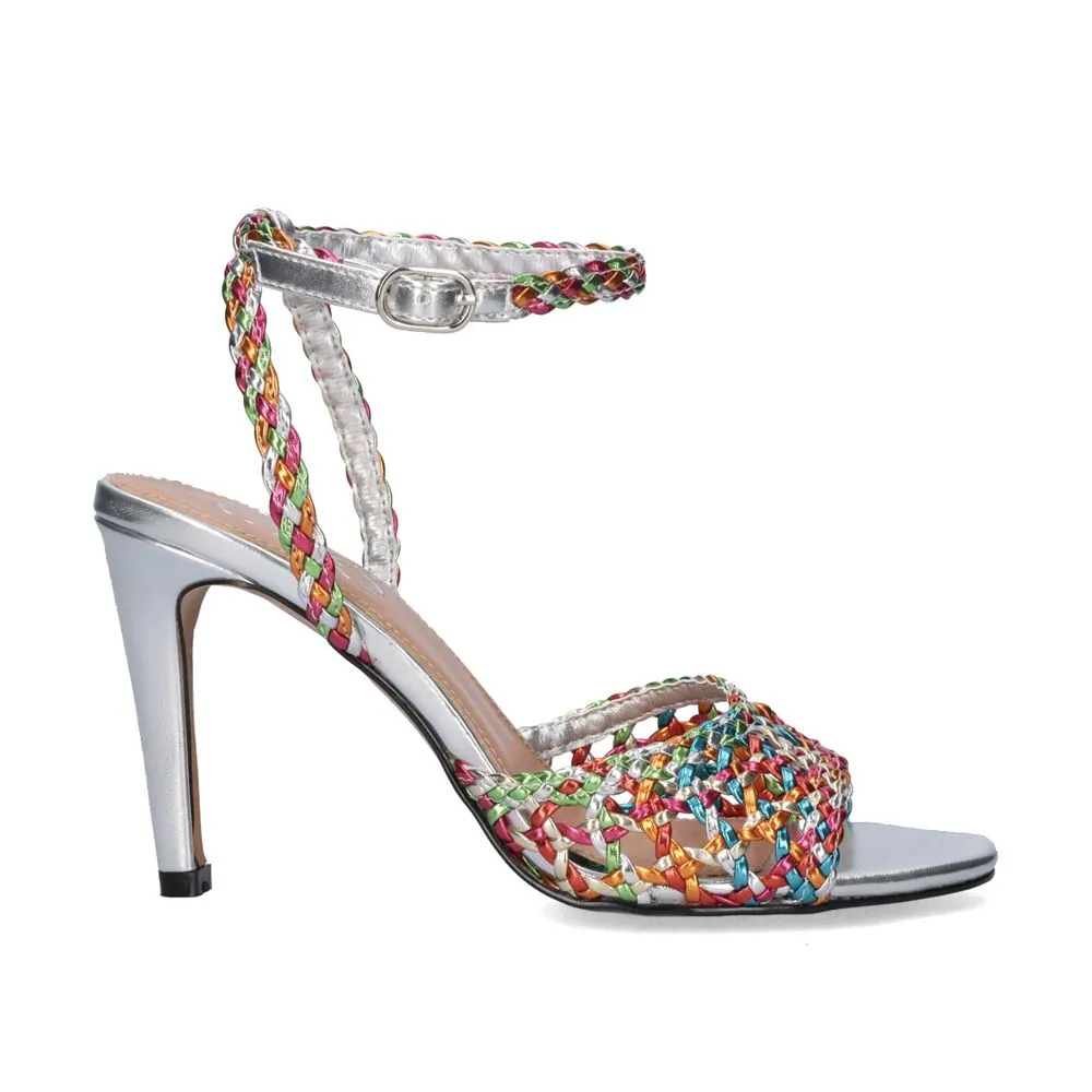 SANDALE À TALON EXÉ REBECA-447 METALLIC MULTICOLORE