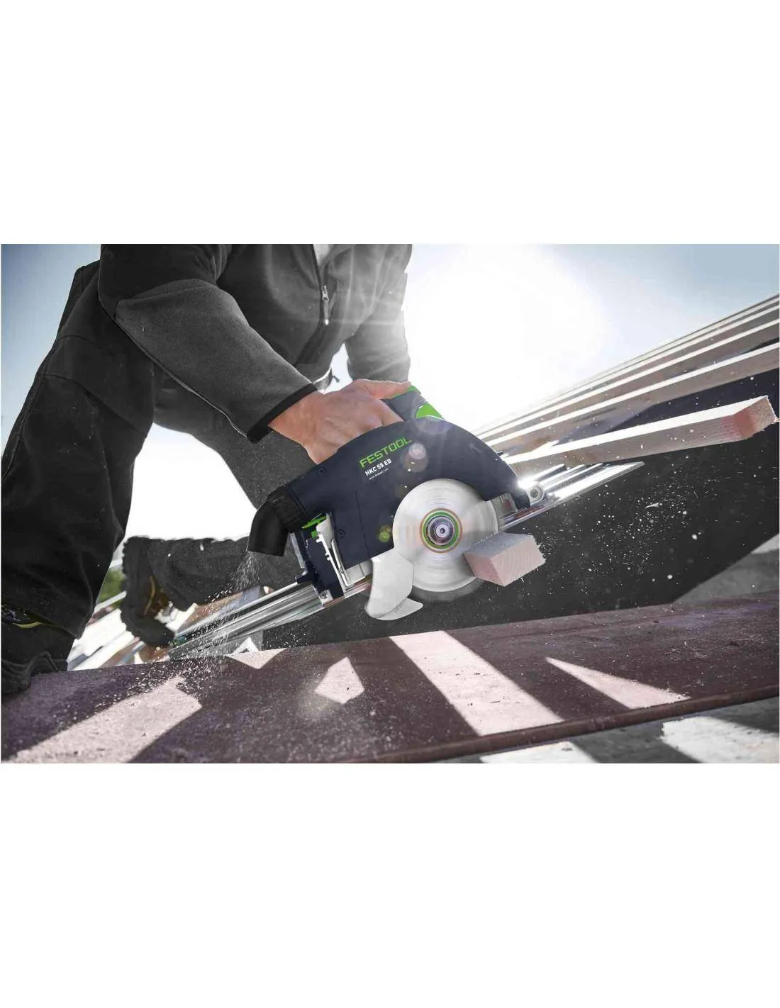 Scie circulaire à capot basculant sans fil HKC 55 5,0 EBI-Plus-SCA | 577678 - Festool