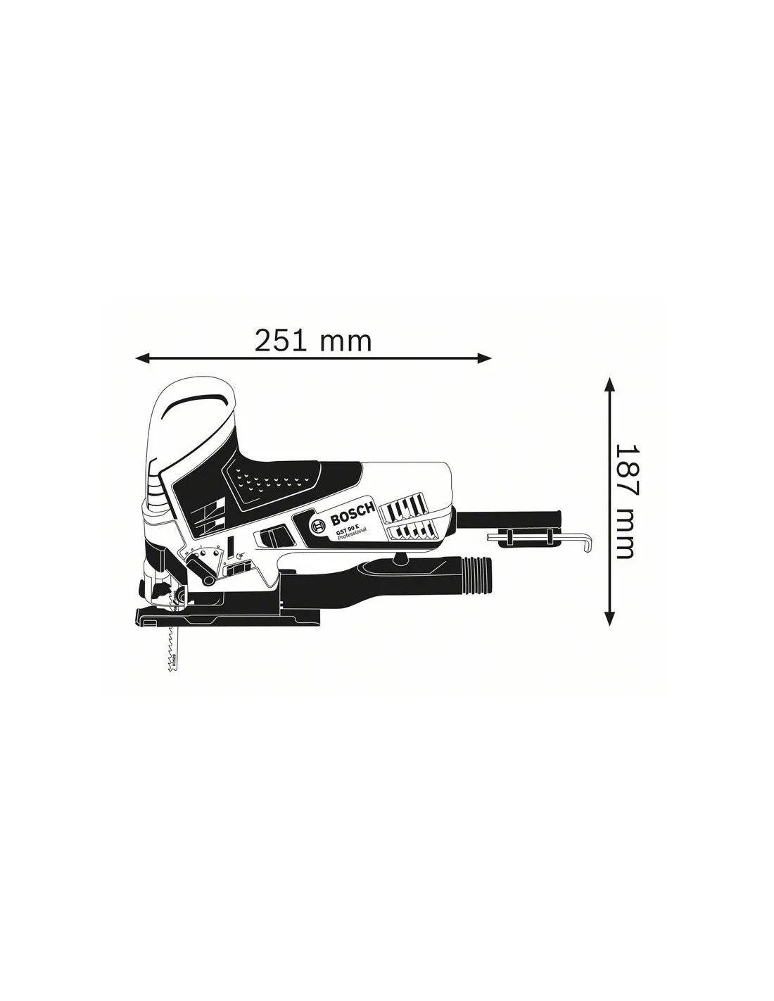 Scie sauteuse GST 90 E - 060158G000 - Bosch