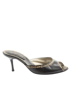 Sergio Rossi Mule à talon noir style décontracté