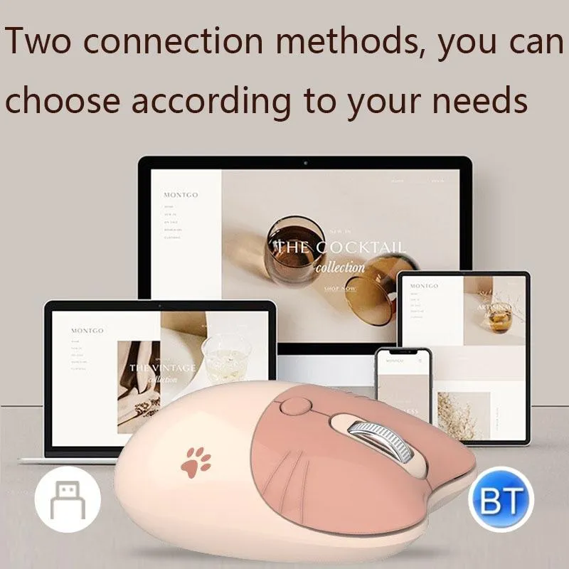 Souris Sans Fil Silencieuse 3 Boutons Bluetooth Verte