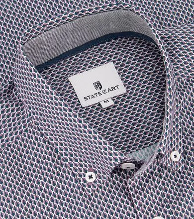 State of Art Chemise Chiffres Rouge 21423235-1165 commander 