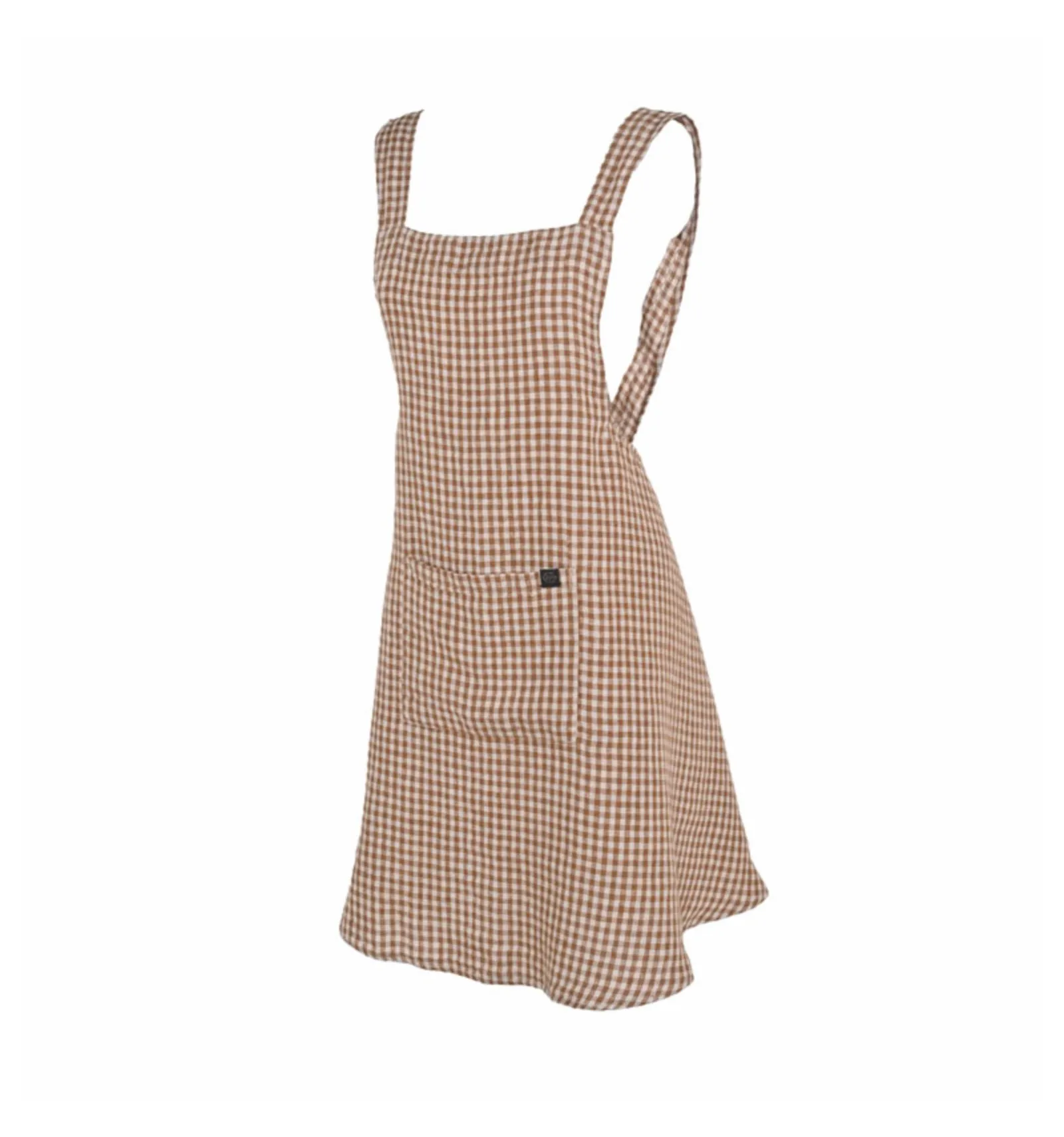 Tablier en lin-Gamme Piana-coloris Gold -Haomy-Maison Saudade